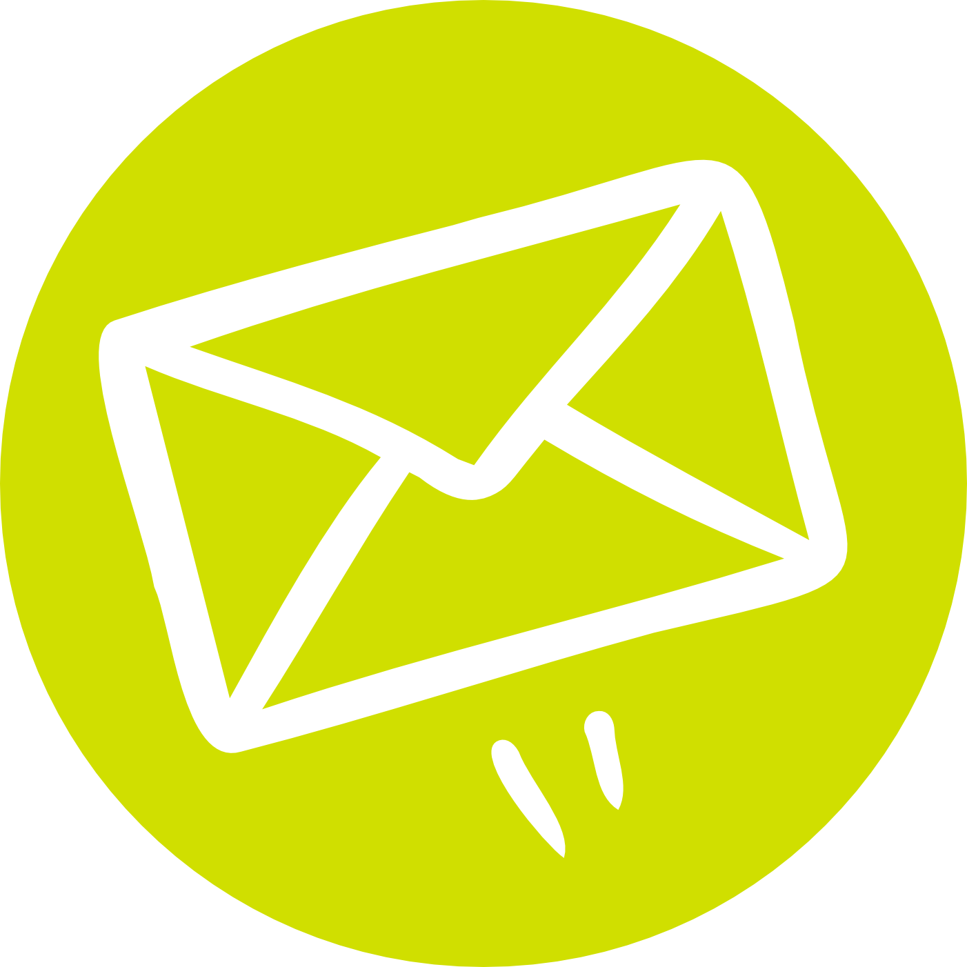Mail icon lime